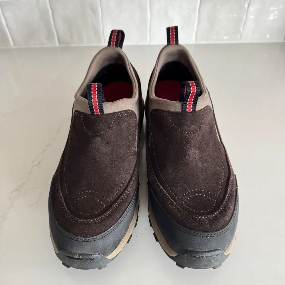 LL Bean‎ Sport Moc Shoes Women 9 Brown Suede Thinsulate Slip On Outdoors 05330